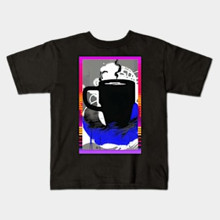 Synthwave Coffee Cup 001 Kids T-Shirt